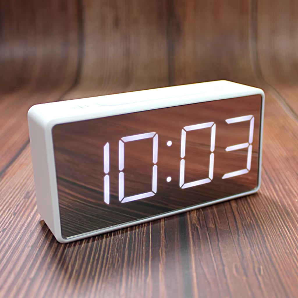 Led Digital Alarm Clock Bedside Desk Table Electronic Clock Battery Operated Mute Luminous Alarm Clock