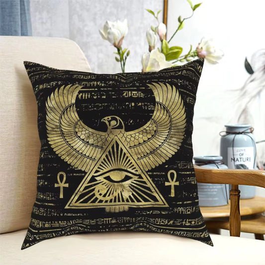 Egyptian Eye Square Pillowcase Printed Decorative Throw Pillow Case Home Cushion Cover