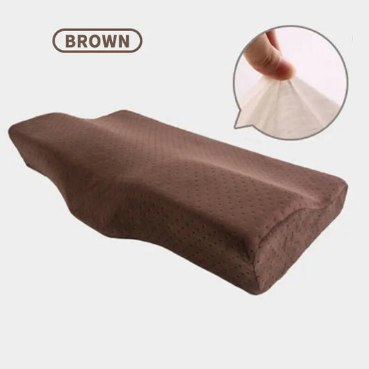 Memory Foam Pillow Orthopedic Pillow Cooling Gel Orthopedic Bed Pillow Reversible Sleep Butterfly Shaped Health Care Pillow