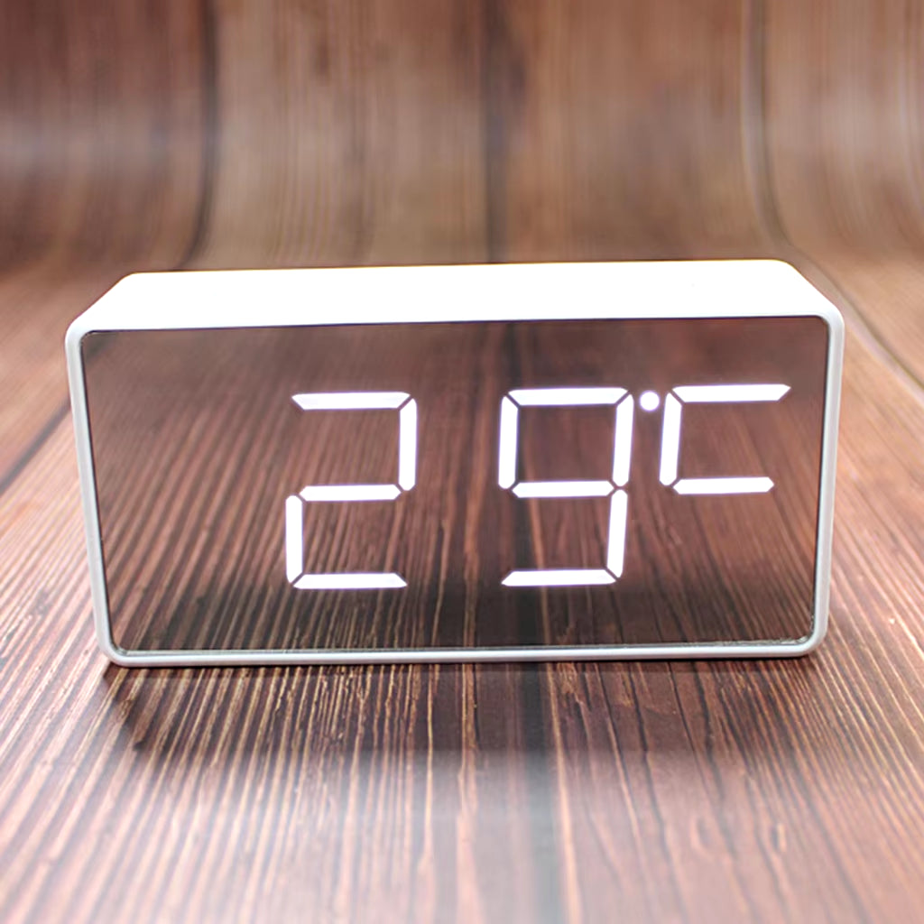 Led Digital Alarm Clock Bedside Desk Table Electronic Clock Battery Operated Mute Luminous Alarm Clock