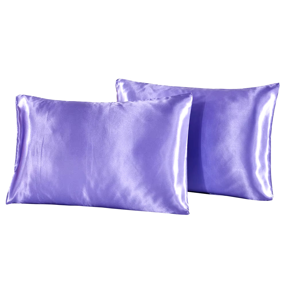 1Pc Queen Satin Silk Pillowcase Pillow Case Cover Home Bedding Smoothy Pillow Rectangle Bedding Pillow