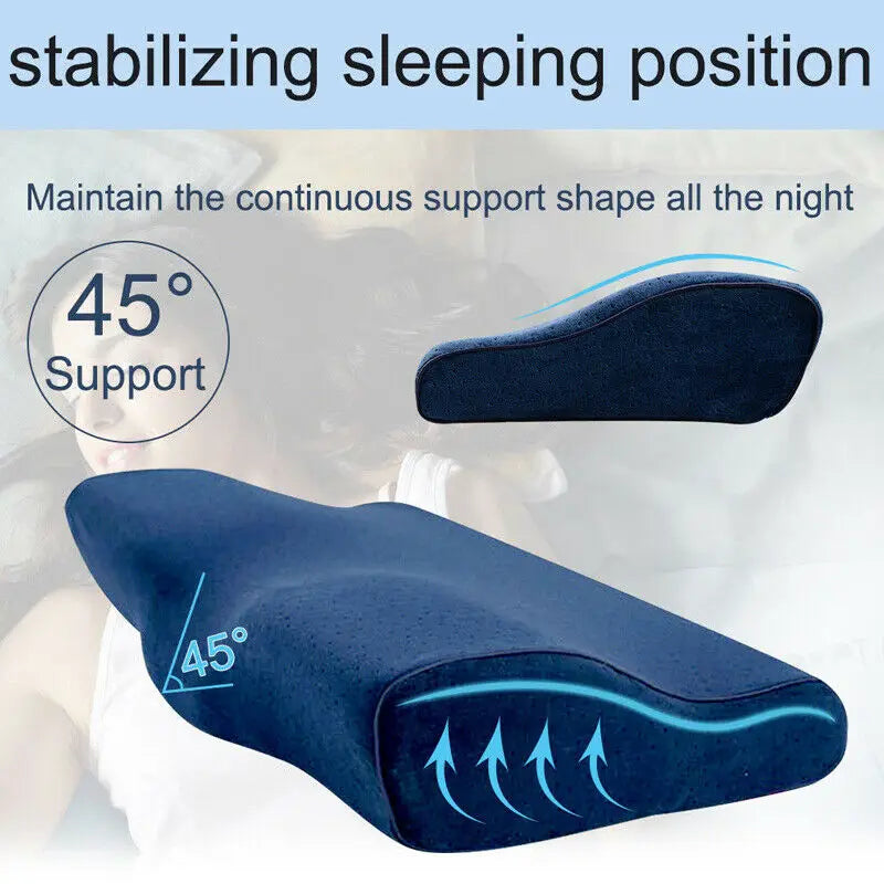 Memory Foam Pillow Orthopedic Pillow Cooling Gel Orthopedic Bed Pillow Reversible Sleep Butterfly Shaped Health Care Pillow